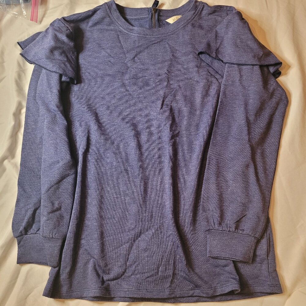 Matilda Jane women's blue long sleeved shirt, XS, NWT